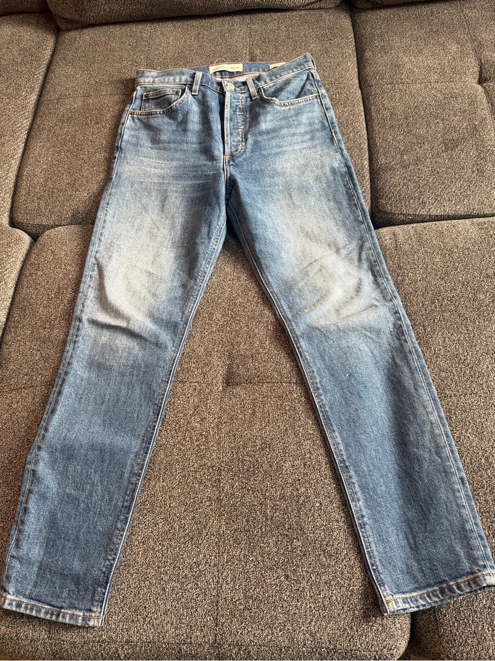 Denim Forum Women's Light Blue Straight-Leg Jeans